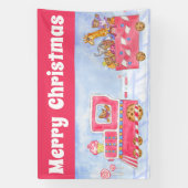 Banderoles Christmas Train Party Banner Decoration  (Verticale)