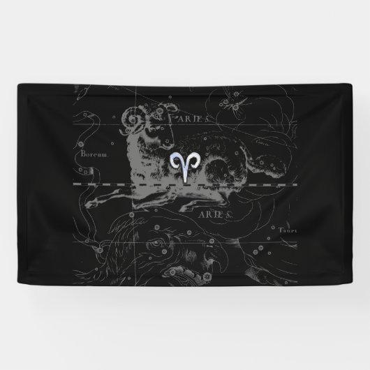 Banderoles Chrome comme Aries Zodiac Connexion Hevelius (Horizontal)