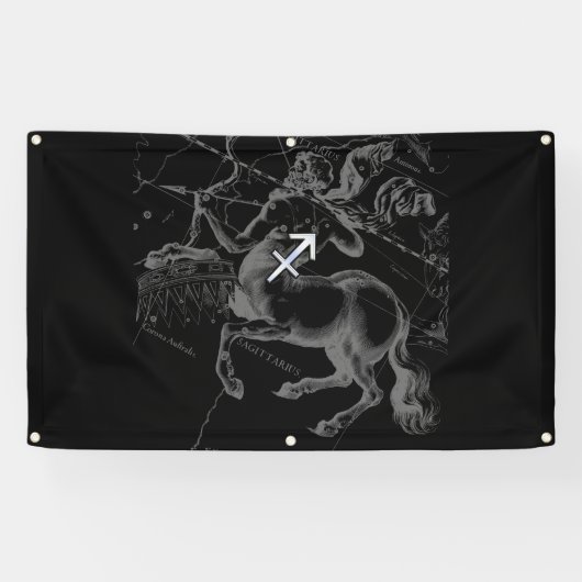 Banderoles Chrome Comme Sagittarius Connexion Hevelius Noir (Horizontal)