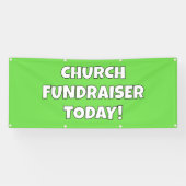Banderoles Church Fundraiser Today Banner (Horizontal)