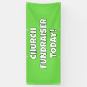 Banderoles Church Fundraiser Today Banner (Vertical)
