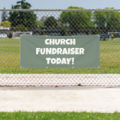 Banderoles Church Fundraiser Today Banner (En situation)