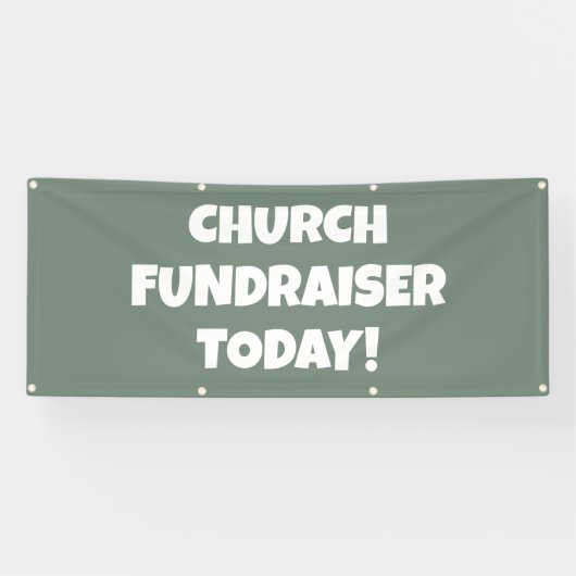 Banderoles Church Fundraiser Today Banner (Horizontal)