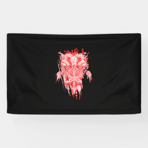 Banderoles Church Of Satan Venin All Hail Goat Satanic Baphom