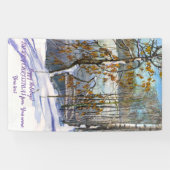 Banderoles Chute de neige aquarelle peinture (Horizontal)