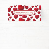 Banderoles Chute des Coeurs rouges Valentine Motif (Insitu)
