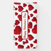 Banderoles Chute des Coeurs rouges Valentine Motif (Verticale)