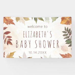 Banderoles Chute Foliage Aquarelle Affiche de bienvenue d'aut