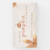 Banderoles Chute Petit Citrouille Sur Le Chemin Baby shower (Verticale)