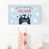 Banderoles Ciel | Petite fête d'anniversaire personnalisée Mo (En situation)