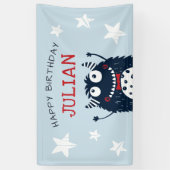 Banderoles Ciel | Petite fête d'anniversaire personnalisée Mo (Vertical)