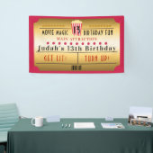 Banderoles Cinema Movie Popcorn Billet fête d'anniversaire Ba (Salon professionnel)