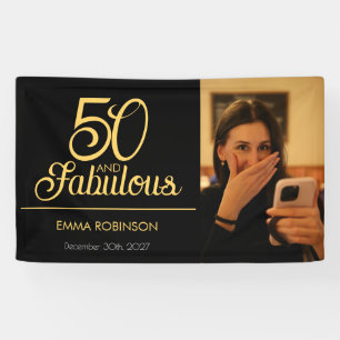 Banderoles Cinquante ans et Fantastique Photo 50e Anniversair