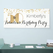 Banderoles Cinquante et fabuleuse fête du 50e anniversaire (Salon professionnel)