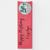 Banderoles Cinquante et fabuleux Fun Anniversaire Fête Banniè (Vertical)