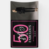 Banderoles Cinquante & Fantastique Script 50e Anniversaire Ph (Vertical)