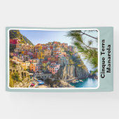 Banderoles Cinque Terre Manarola Ville côtière (Horizontal)
