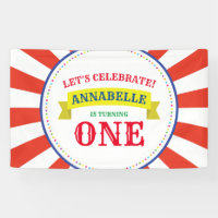 Cirque Cute Coloré 1er Anniversaire Thème de fête