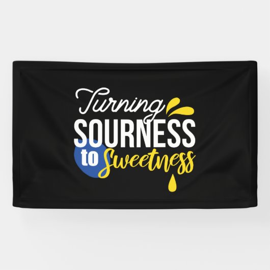 Banderoles Citation de citron motivationnelle de l'aigre à la (Horizontal)