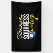 Banderoles Citation de citron motivationnelle de l'aigre à la (Vertical)