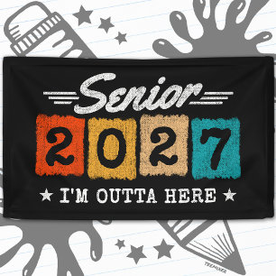 Banderoles Citation de fin d'études Outta Here Promotion 2027