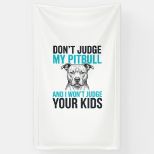 Banderoles Citation drôle de Pitbull Gravure vintage Design d