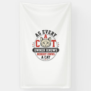 Banderoles Citation drôle de propriétaire de chat Design de g