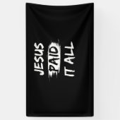 Banderoles Citation du salut chrétien Don de pardon (Vertical)