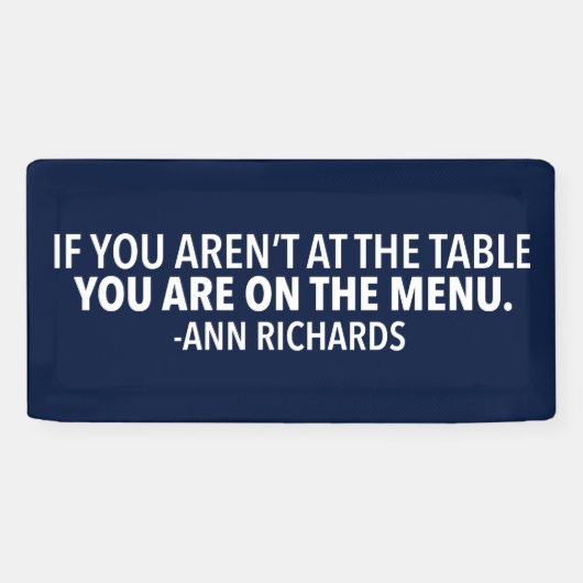 Banderoles Citation politique motivationnelle par Ann Richard (Horizontal)