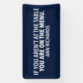 Banderoles Citation politique motivationnelle par Ann Richard (Verticale)