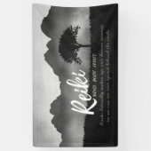 Banderoles Citations de l'instructeur de médiation B&W Reiki  (Vertical)