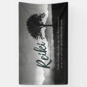 Banderoles Citations de l'instructeur de médiation B&W Reiki  (Vertical)