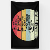 Banderoles Citations RBG, Combattre Les Choses Qui Vous Intér (Vertical)