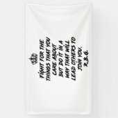 Banderoles Citations Rbg, Luttez Pour Les Choses Qui Vous Int (Vertical)