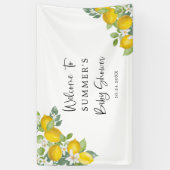 Banderoles Citron thème Citrus Baby shower (Vertical)