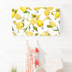 Banderoles citrons aquarelle 13