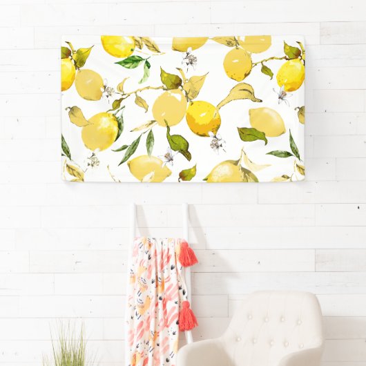 Banderoles citrons aquarelle 13 (En situation)