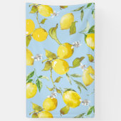 Banderoles citrons aquarelle 4 (Vertical)