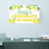 Banderoles Citrons Jaunes Lumineux Stand Lemonade (Salon professionnel)