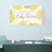 Banderoles Citrons peints à la main et Baby shower de chèques (Salon professionnel)