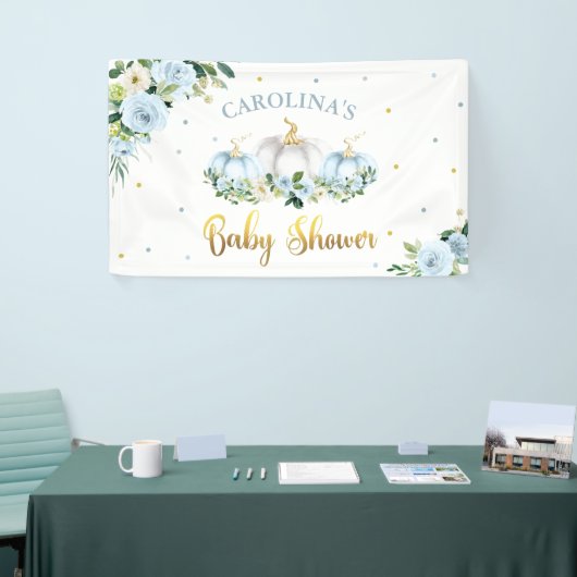 Banderoles Citrouille Baby shower Boy Fall Citrouille Bienven (Salon professionnel)