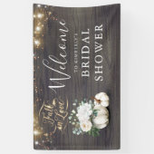 Banderoles Citrouille blanc Rustic Fall Fête des mariées Bien (Vertical)