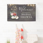 Banderoles Citrouille blanc Rustic Fall Fête des mariées Bien (En situation)