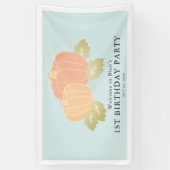 Banderoles Citrouille Blue Boy Bienvenue (Vertical)