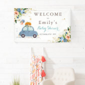 Banderoles Citrouille Blue & Gold par Baby shower (En situation)