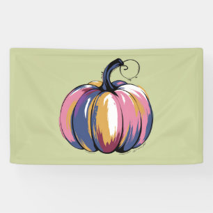 Banderoles Citrouille de léopard drôle Halloween Automne