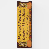 Banderoles Citrouille de récolte et échelles de maïs (Vertical)