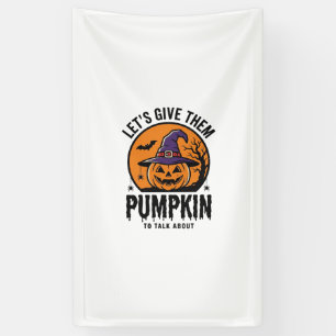 Banderoles Citrouille d'Halloween Chapeau de Sorcière Drôle É