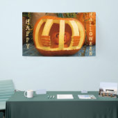 Banderoles Citrouille emprisonné Halloween (Salon professionnel)