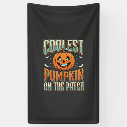 Banderoles Citrouille la plus cool du patch Design Halloween_ (Vertical)